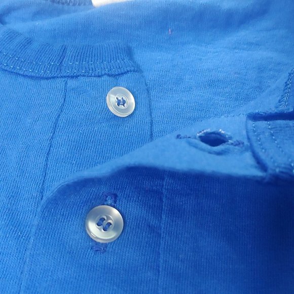 NEW Univ of Pitt Panthers BIKE Single Stitch Men L T Shirt Henley Blue READ NWOT - Picture 4 of 9